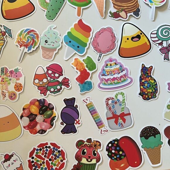 Candy/Sweets Stickers 50 Count - Picture 3 of 4